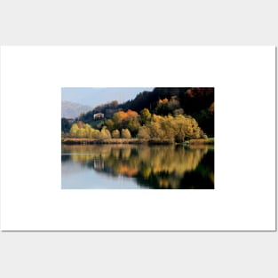 Autumn on the Lake Endine Posters and Art